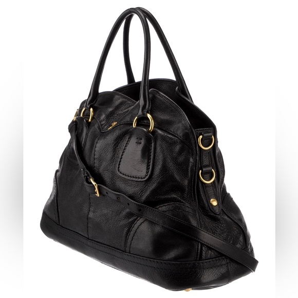 AUTHENTIC PRADA CERVO SHINE DOME BOWLER SHOULDER / CROSSBODY HANDBAG - Picture 3 of 10